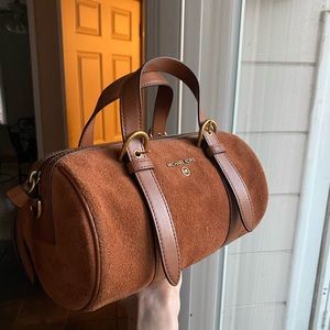 Michael Kors Stanton crossbody brown suede bag